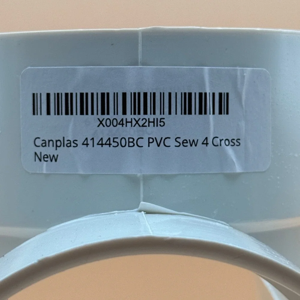 Canplas‎ 414450BC PVC Sew 4 Cross Sewer and Drain 4 In